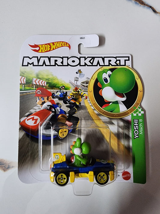 Hot Wheels Mario Kart - Yoshi in Mach 8!