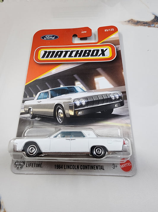 Matchbox: 1964 Lincoln Continental (White) - The Epitome of American Luxury!