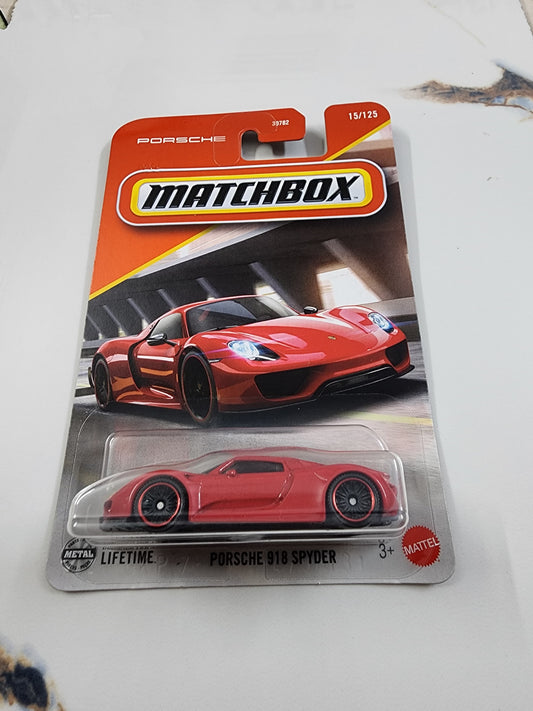 Matchbox: Porsche 918 Spyder (Red) - The Hypercar Icon in Fiery Red!