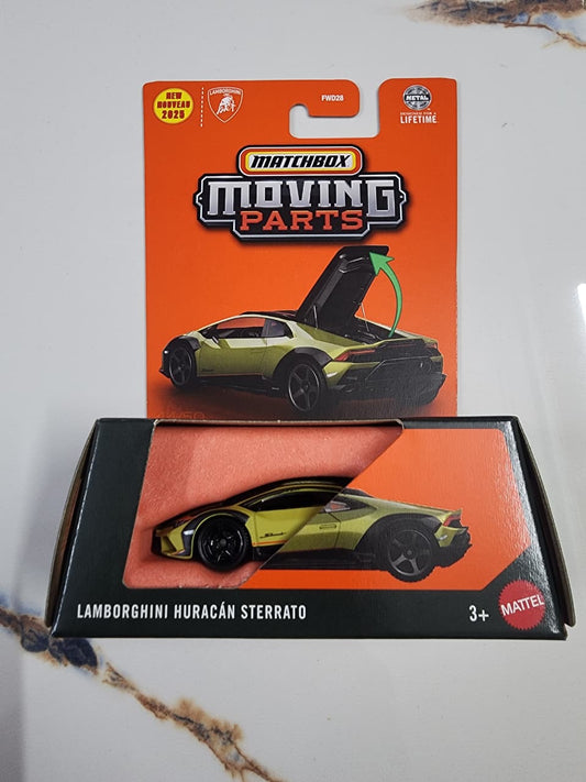 Matchbox Moving parts Lamborghini Huracan Sterrato Die-Cast Sports Car Collectible 1:64 Scale