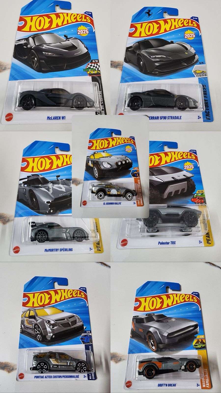Hot Wheels 2025 Mainline : Greyline Velocity – 7-Car Collector Combo