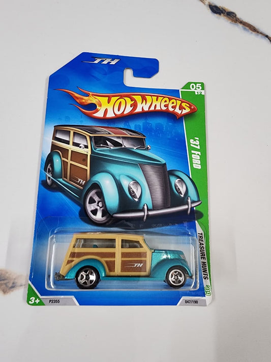 Hot Wheels Treasure Hunts 09 : 37 Ford (With Free Card Protector)