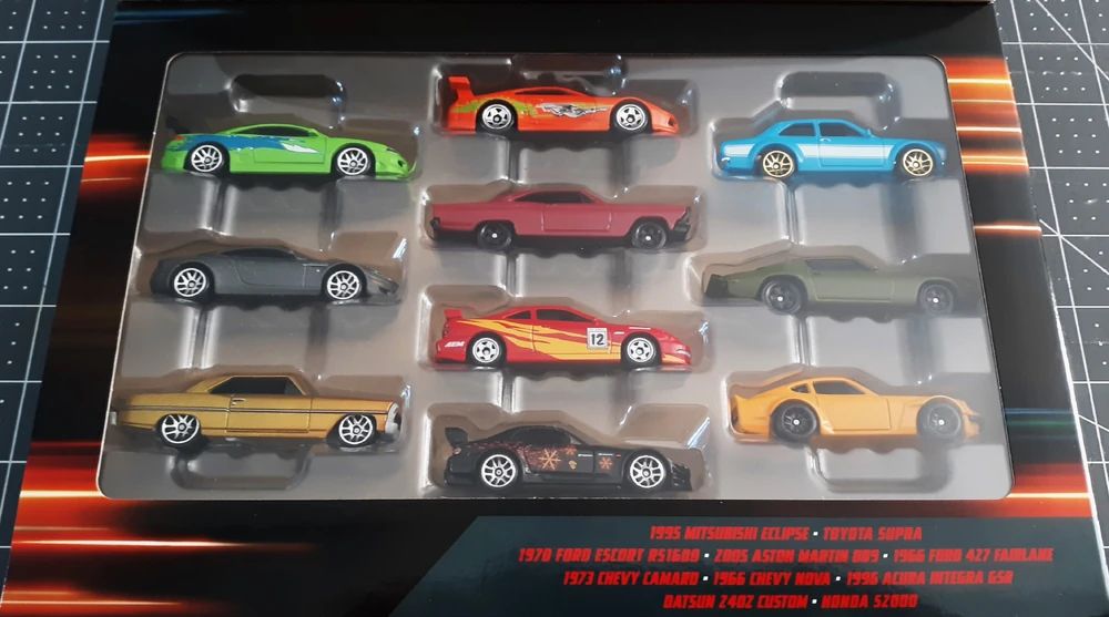 HOT WHEELS Silver series : Fast & Furious 10 pack