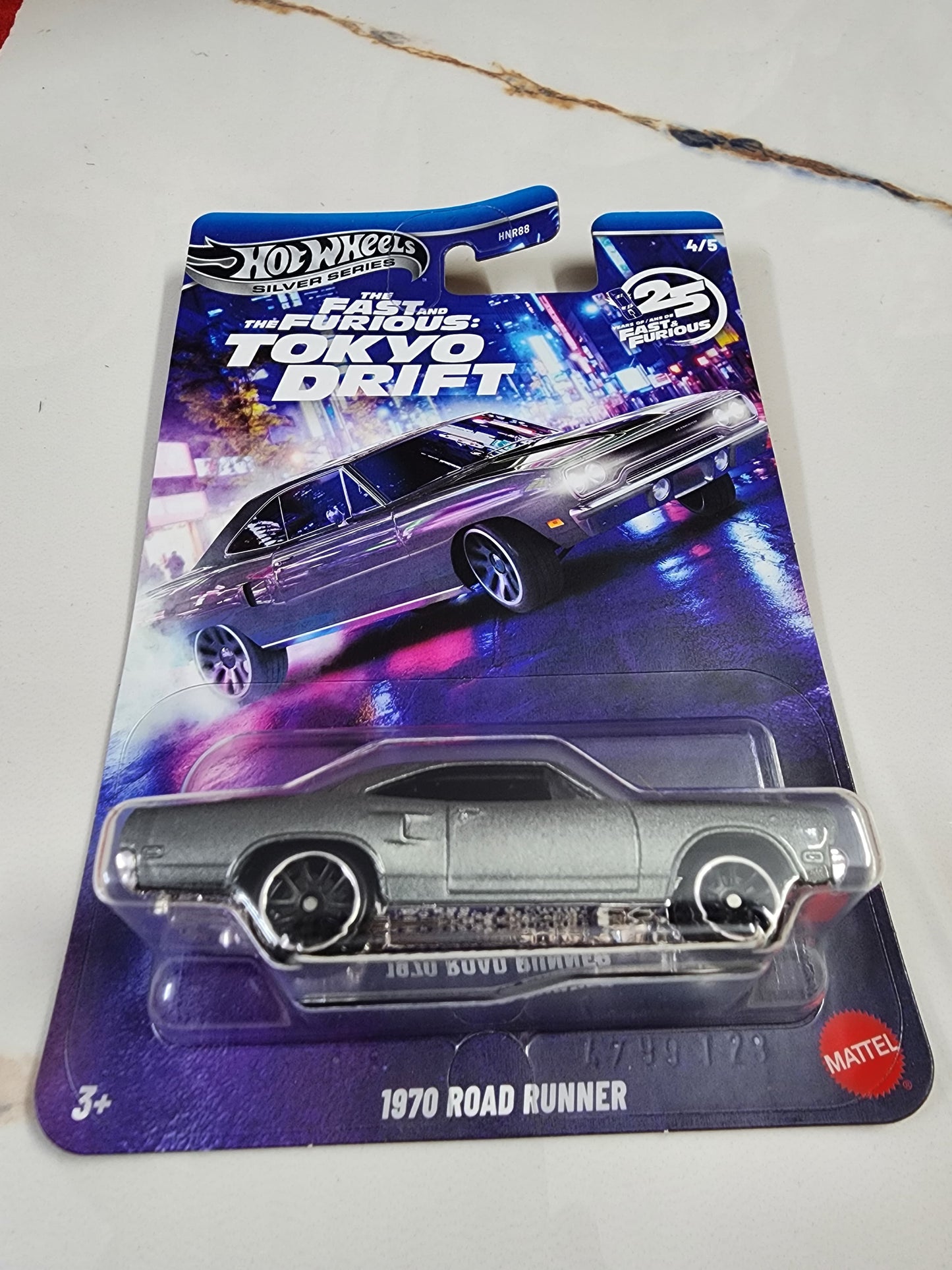 Hot Wheels Fast & Furious Tokyo Drift Silver Series – Complete 5 Car Set