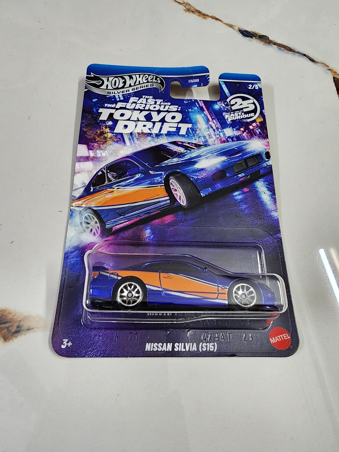 Hot Wheels Fast & Furious Tokyo Drift Silver Series – Complete 5 Car Set