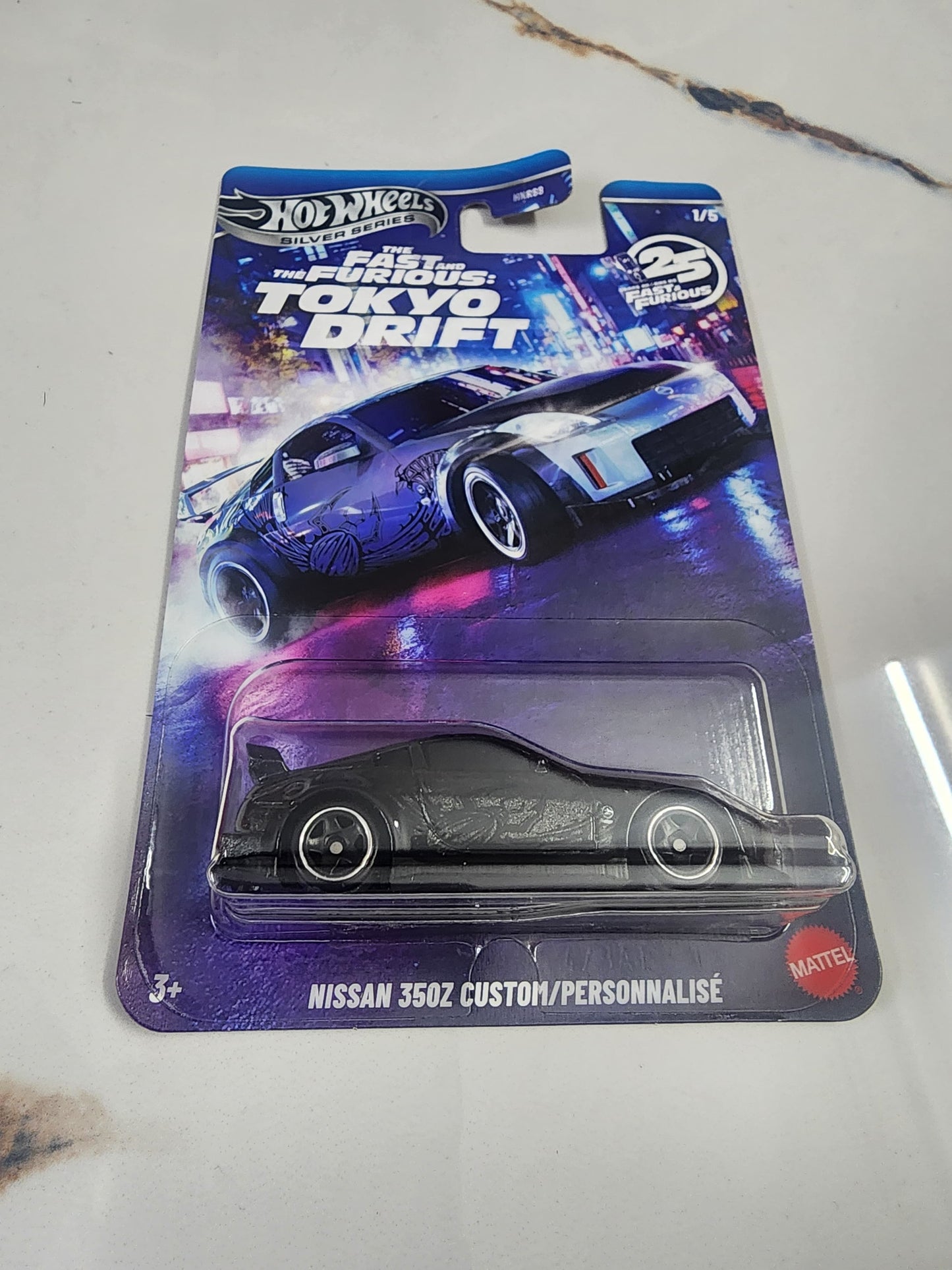 Hot Wheels Fast & Furious Tokyo Drift Silver Series – Complete 5 Car Set