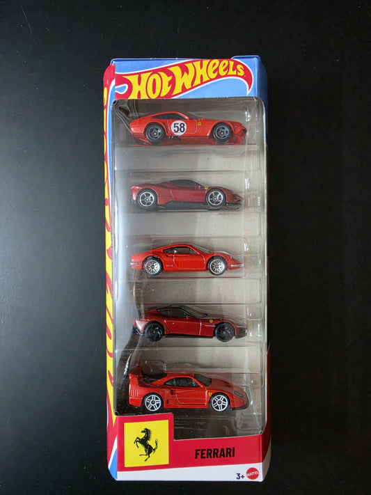 Hotwheels 5-Pack 2026 : Ferrari (Imported)