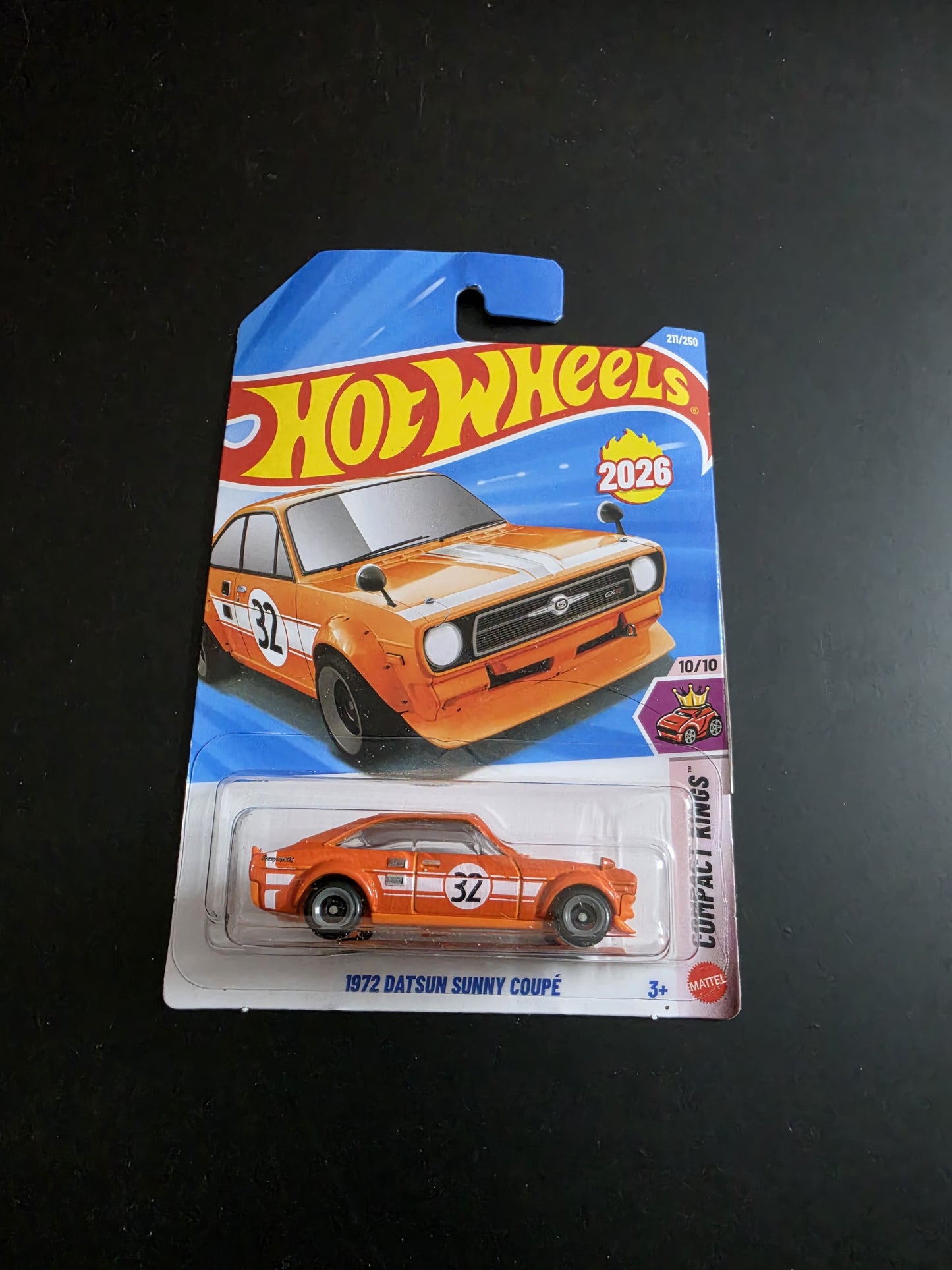 Hot Wheels Mainline L Case 2026 : 1972 Datsun Sunny Coupe