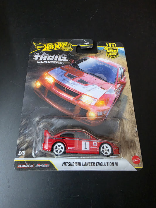 Hot Wheels Premium Mitsubishi Lancer Evolution VI Thrill Climbers | Imported Diecast - Zoomsters India
