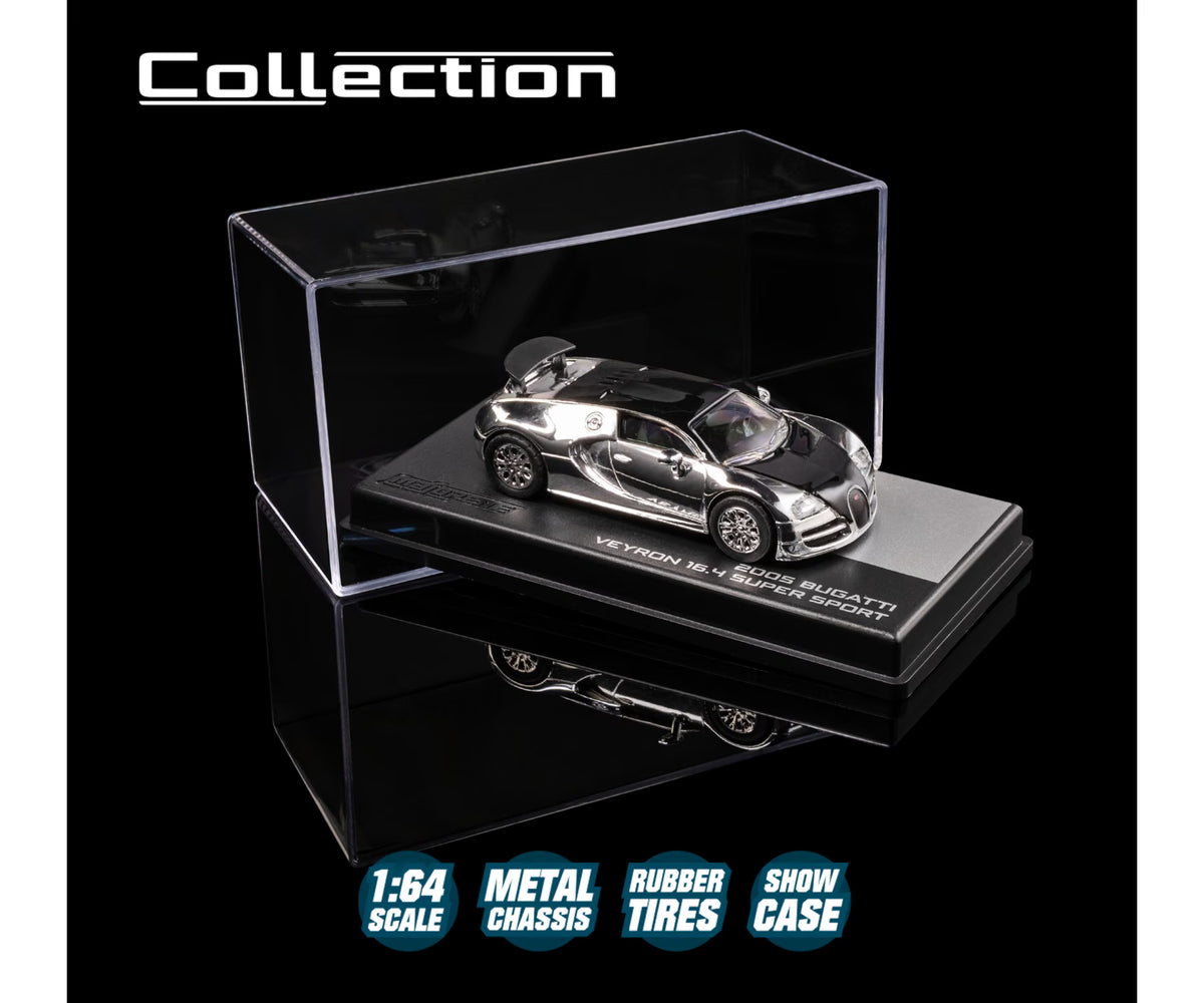 Majorette Collection Edition Set : 2005 Bugatti Veyron 16.4 Super Sport and 1976 Chevrolet Corvette Stingray