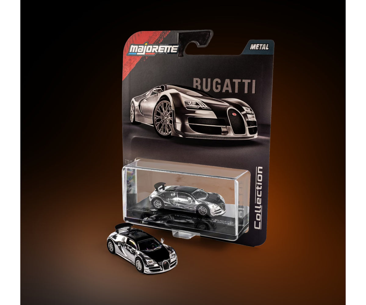 Majorette Collection Edition Set : 2005 Bugatti Veyron 16.4 Super Sport and 1976 Chevrolet Corvette Stingray