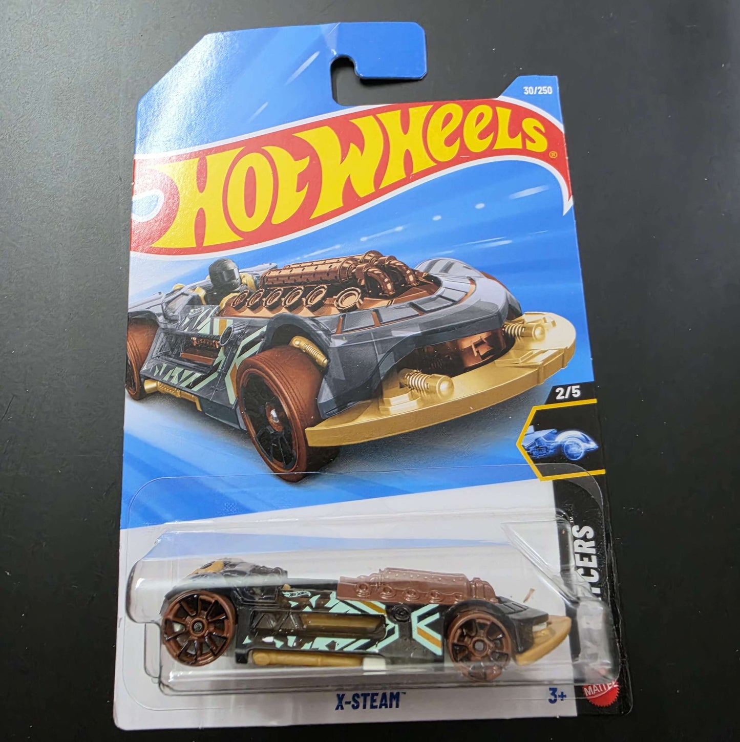 Hot Wheels Mainline G Case 2026: X-Steam (Black/Bronze)