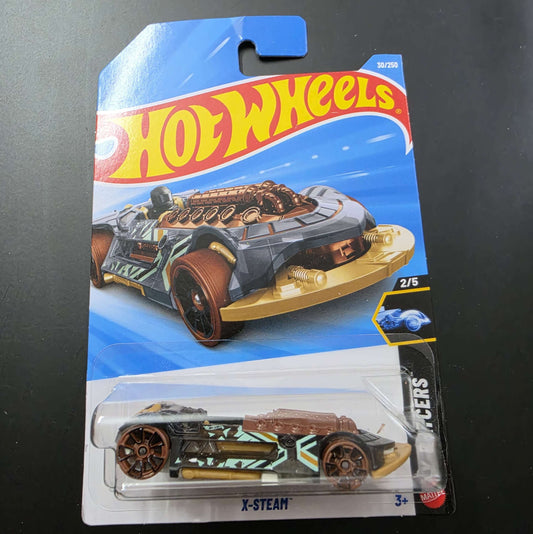 Hot Wheels Mainline G Case 2026: X-Steam (Black/Bronze)