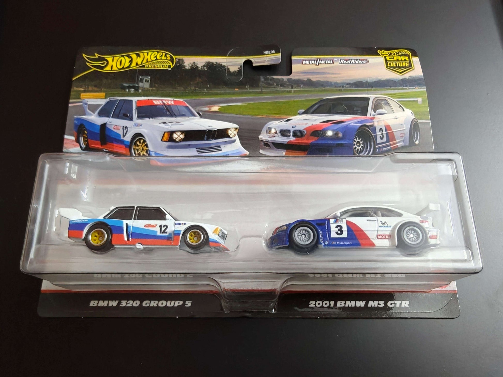 Hot Wheels Car Culture Premium 2-Pack: BMW 320 Group 5 & 2001 BMW M3 GTR