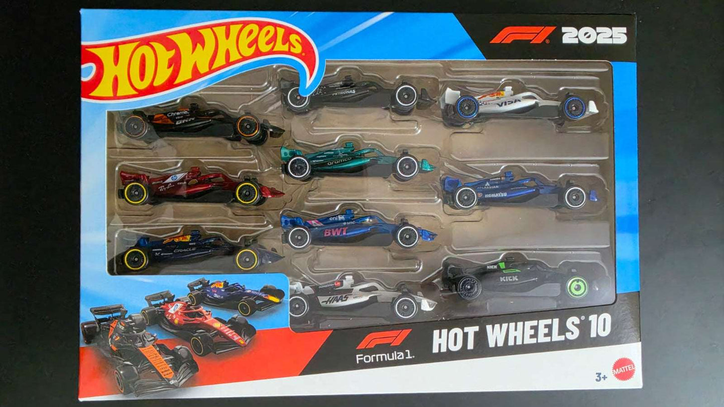 Hot Wheels 10: Formula F1 2025 Box set - Zoomsters India