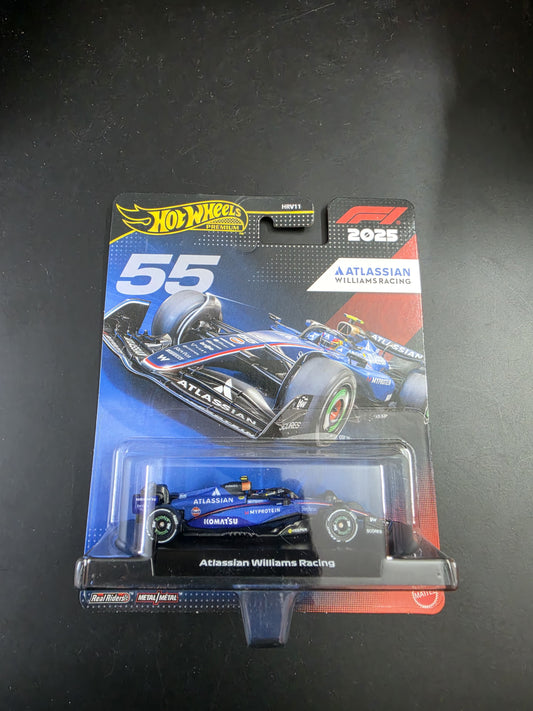 Hot Wheels Premium Formula 1 2025 - Atlassian Williams Racing #55