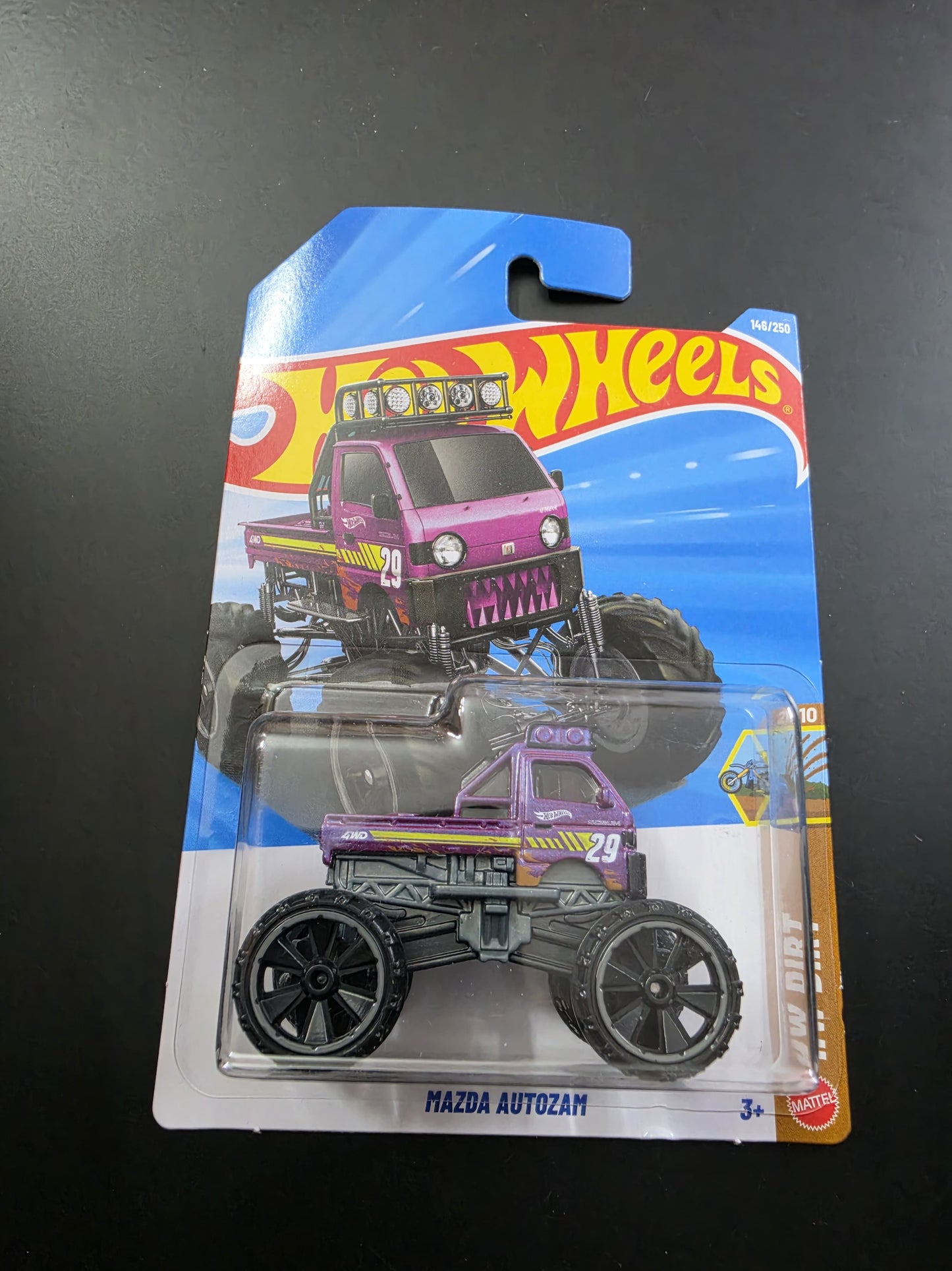 Hot Wheels Mainline G Case 2026:Mazda Autozam (Purple Monster Truck)