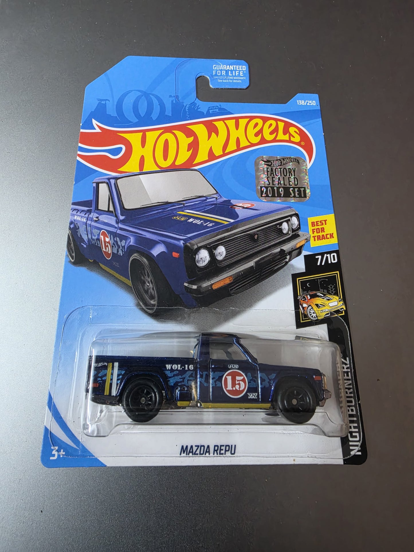 Hot Wheels Super Treasure Hunt : Mazda Repu ( With Free Card Protector )
