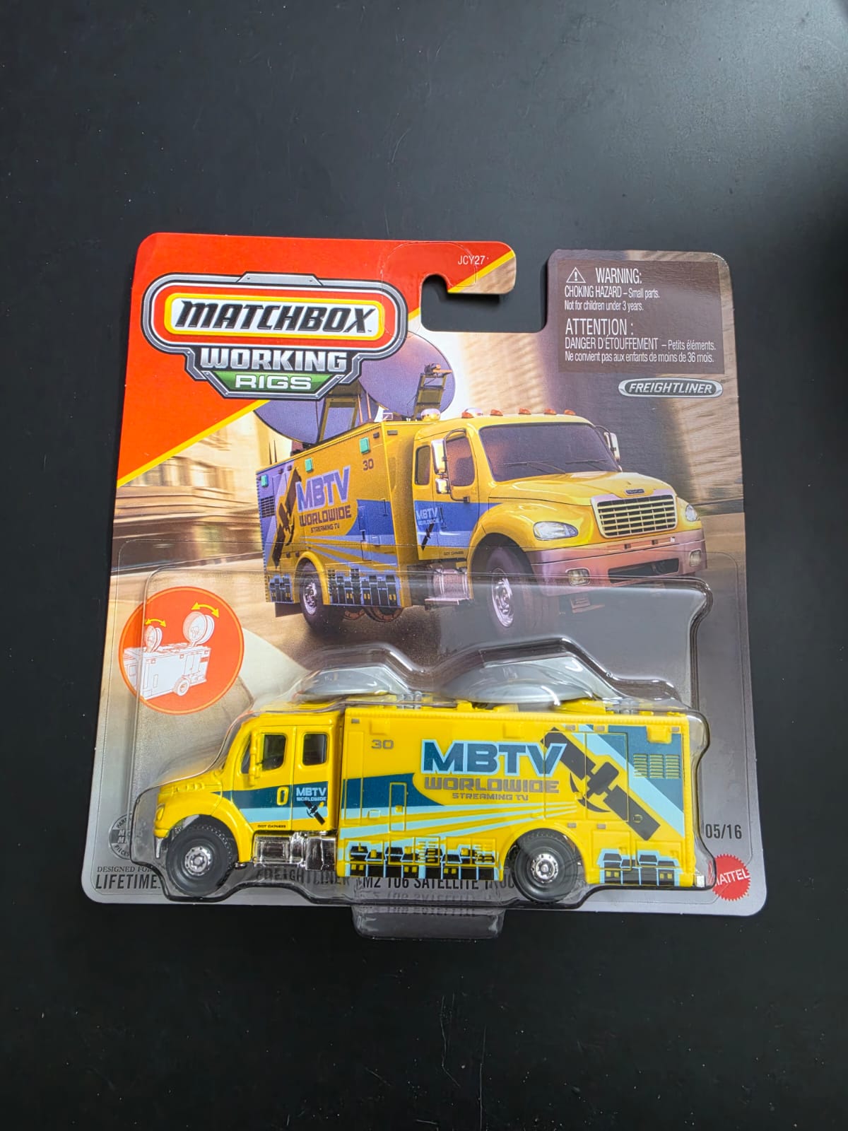 Matchbox Working Rigs 2026 : Freightliner M2 106 Satellite Truck / Camion