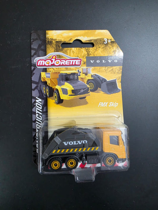 Majorette Volvo FMX Skip Diecast Construction Vehicle
