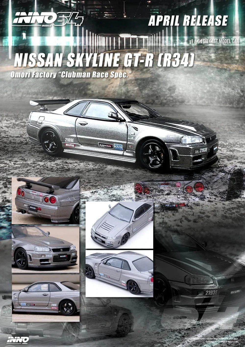 INNO64  :  Nissan Skyline GT-R (R34)  [GT-R (R34) OMORI Factory "Clubman Race Spec"]