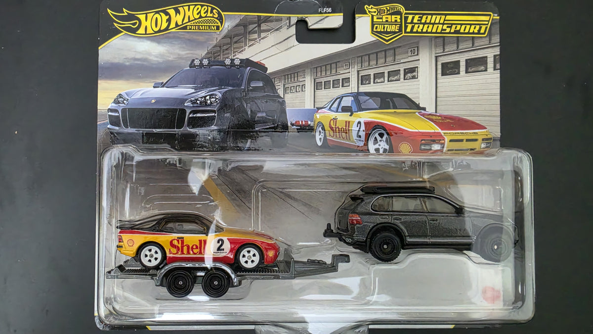 Hot Wheels Premium Team Transport 2026 | Full Set of 3 | Porsche 911 GT3 R (992)-Fleet Flyer | Rob'N Pinks - 17 Ford F-150 Raptor| 89 Porsche 944 Turbo- 2008 Porsche Cayenne |