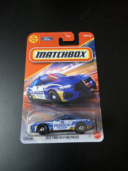 Matchbox Blister 2026: 2025 Ford Mustang Police - Zoomsters India