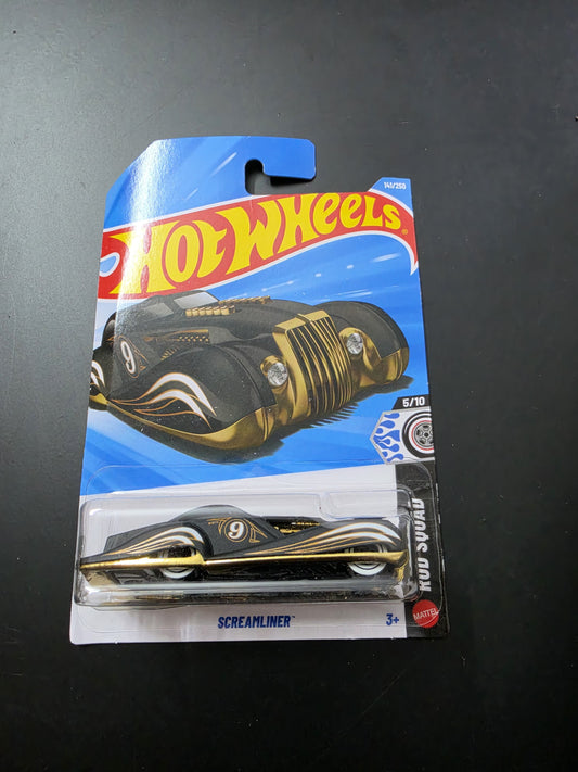 Hot Wheels Mainline G Case 2026: Screamliner (Black/Gold)
