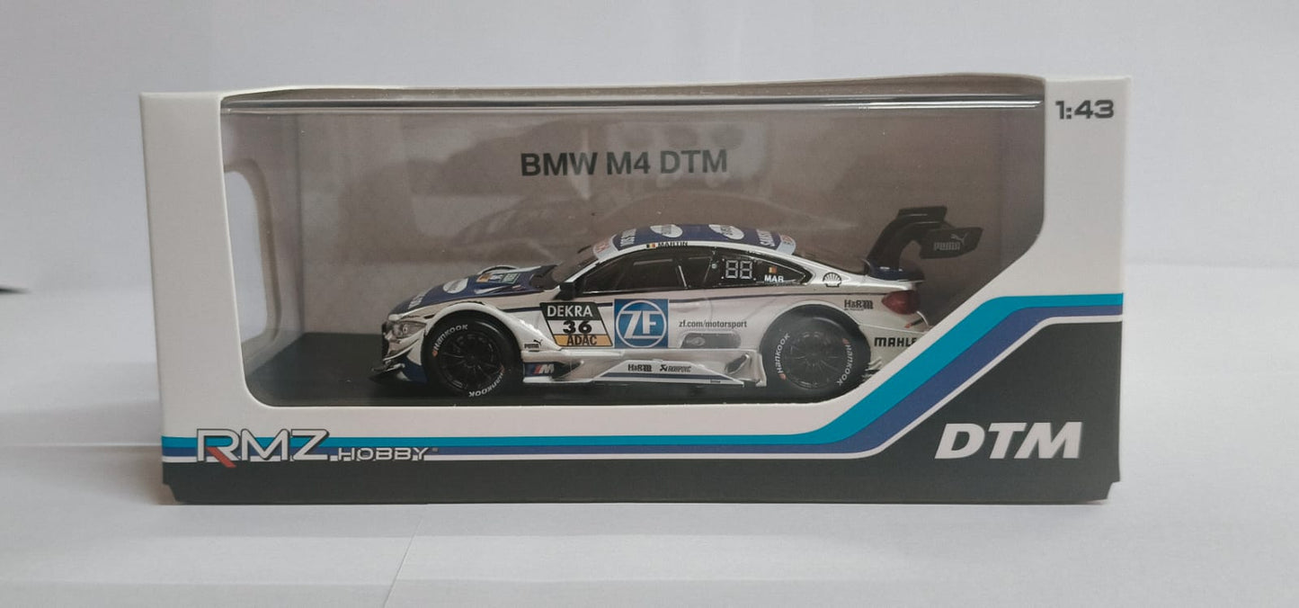 RMZ DTM 1:43 Scale (4.5inches) Die Cast Scale Model BMW M4 (Samsung) DTM 2017 #36