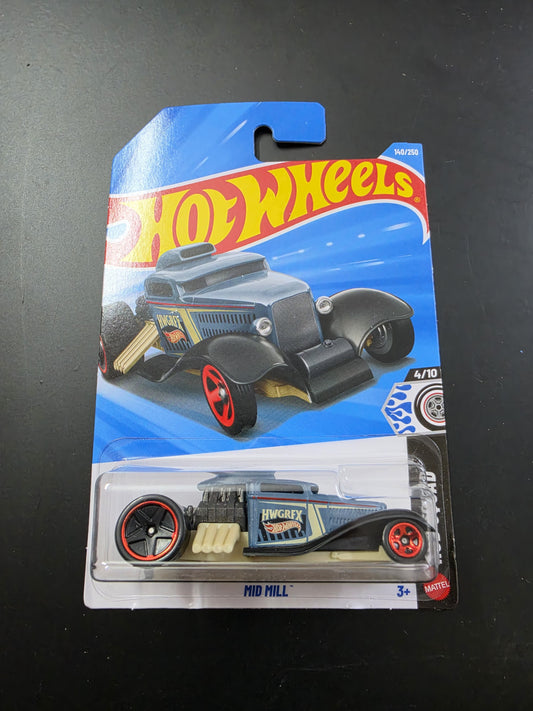 Hot Wheels Mainline G Case 2026: Mid Mill (Slate Blue/Black)