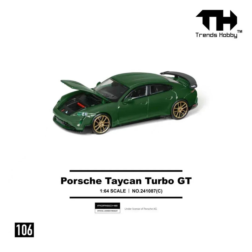 Trends Hobby  1/64: Porsche Taycan Turbo GT (green)