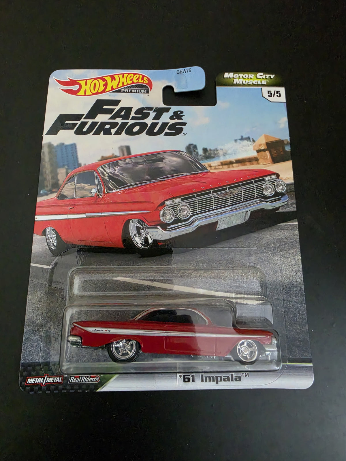 Hot Wheels Premium (Imported) : Fast & Furious -Motor City Muscle (Complete Set) - Blisters as per Images