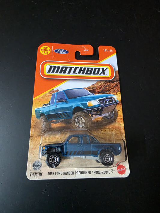 Matchbox Blister 2026: 1993 Ford ranger Prerunner/ Hors-route