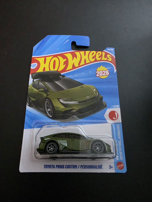 Hot Wheels Mainline M Case 2026 : Toyota Prius Custom/ Personnalise(Error Card)
