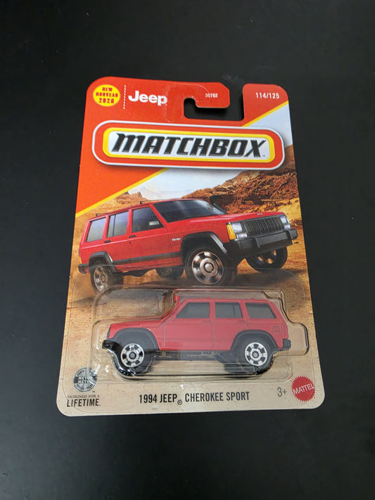 Matchbox Blister  2026: 1994 Jeep Cherokee Sport