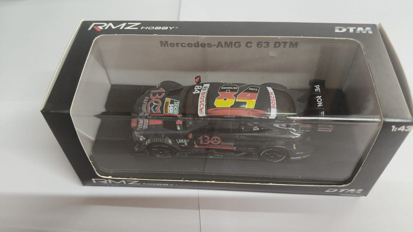 RMZ DTM 1:43 Scale (4.5inches) Die Cast Scale Model Mercedes-AMG C63 DTM 2016 #84