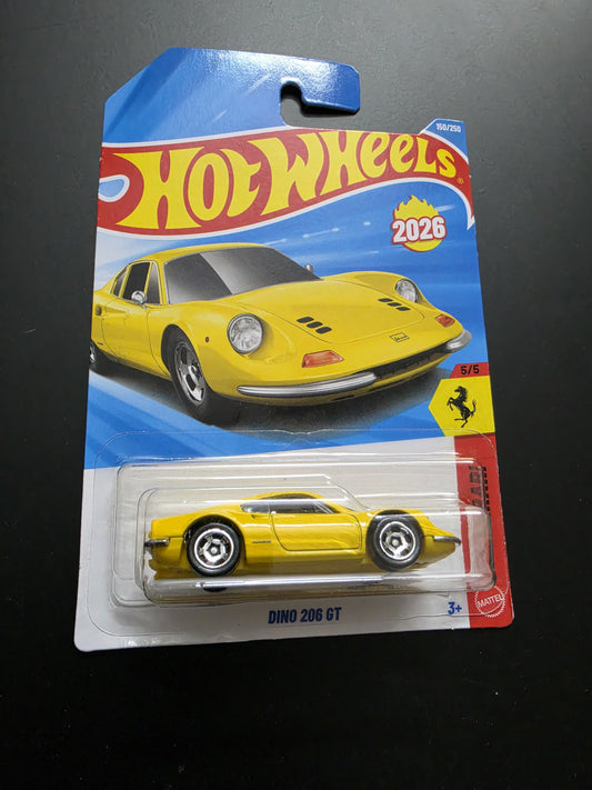 Hot Wheels Mainline P Case 2026 : Dino 206 GT
