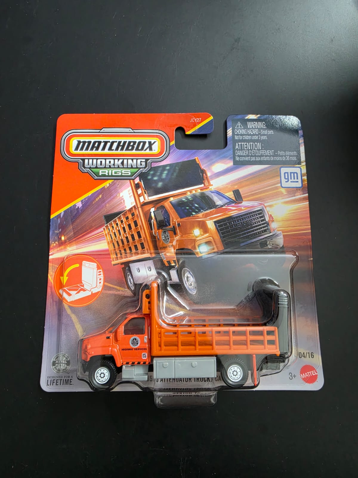 Matchbox Working Rigs 2026 : GMC 3500 Attemuator Truck Camion