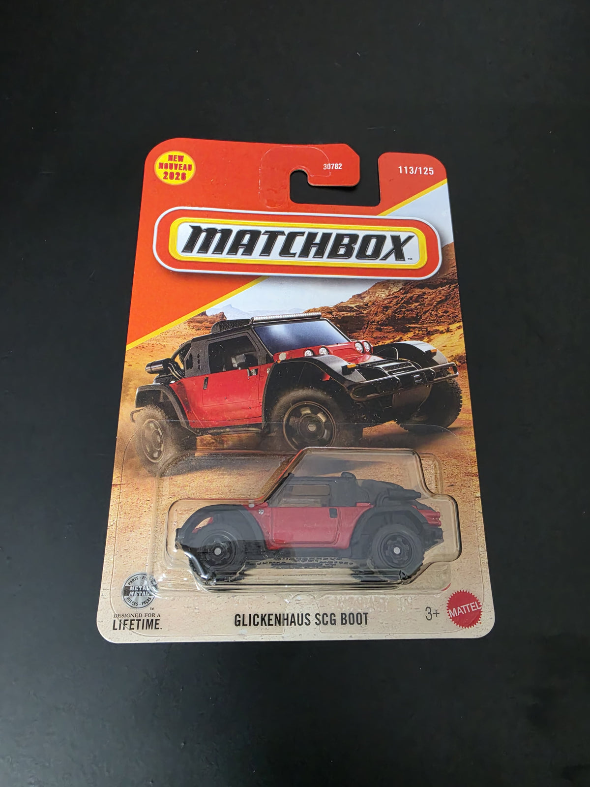 Matchbox Blister  2026: Glickenhaus SCG Boot