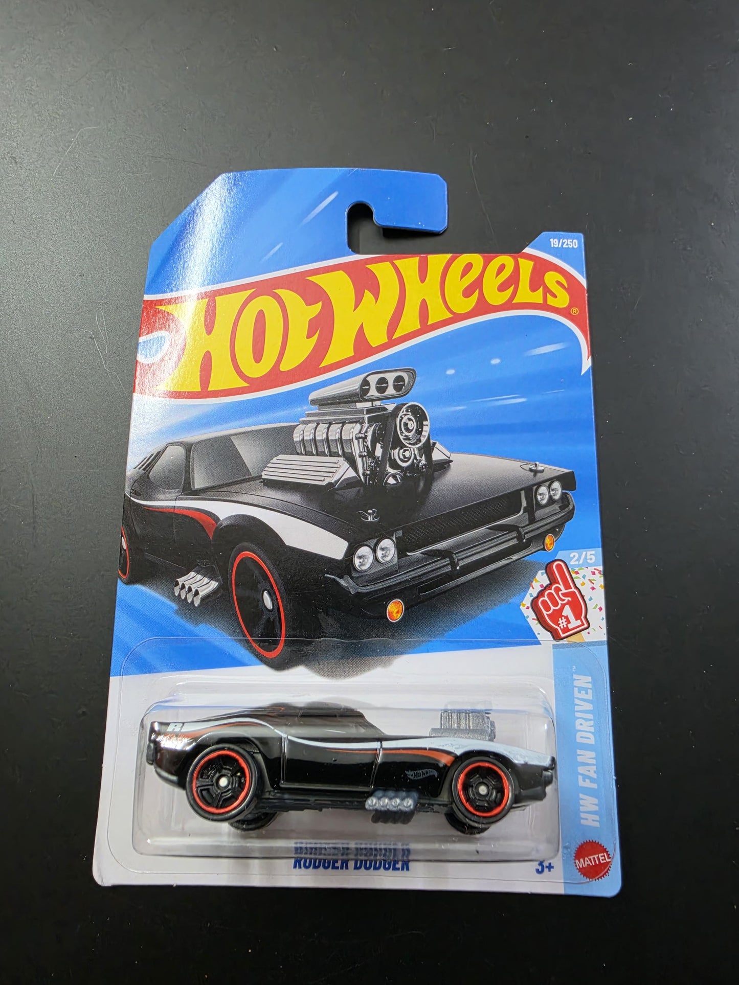Hot Wheels Mainline G Case 2026: Rodger Dodger (Black/Red)