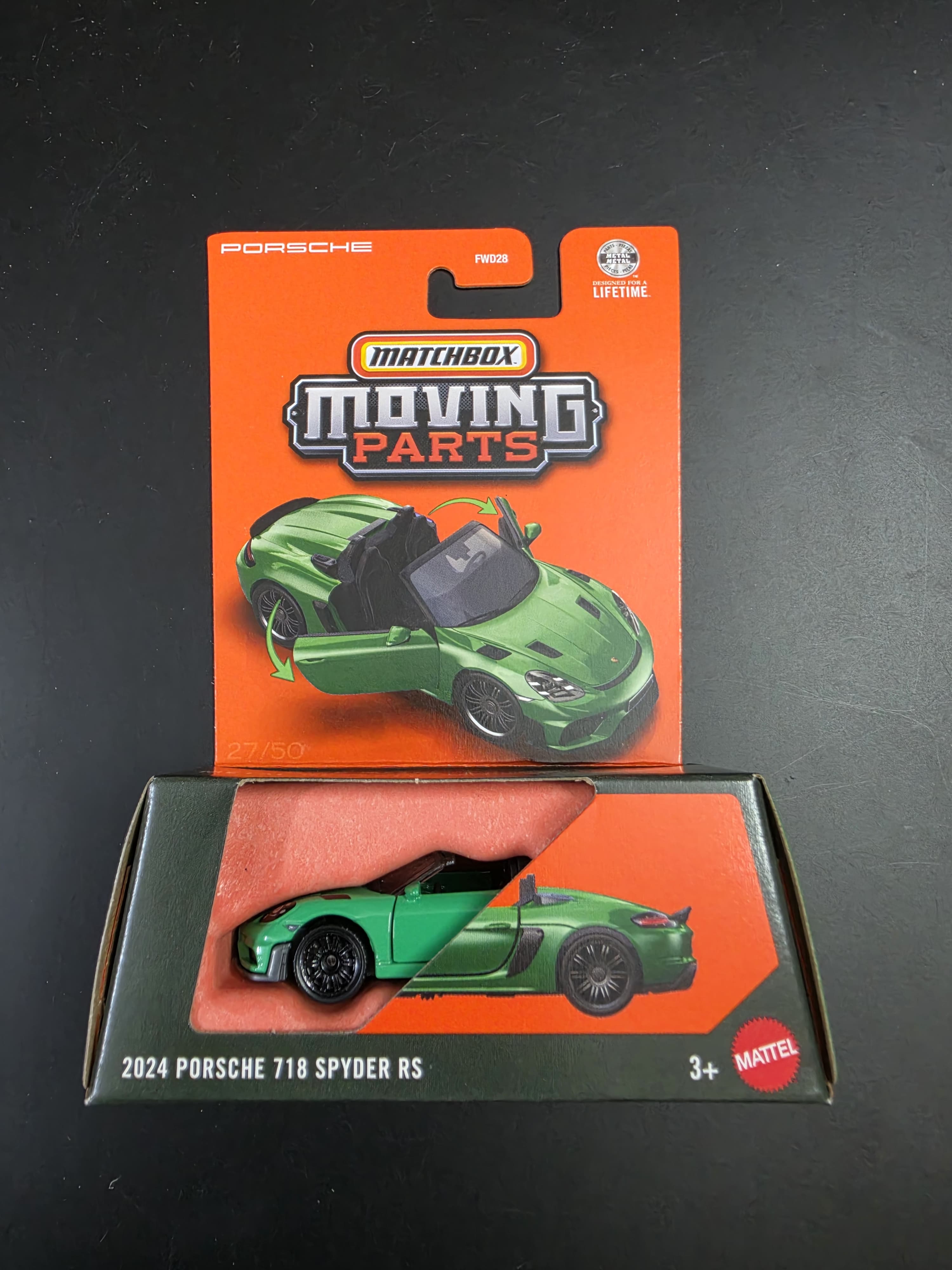 Matchbox Moving Parts 2026 : 2024 Porsche 718 Spyder RS