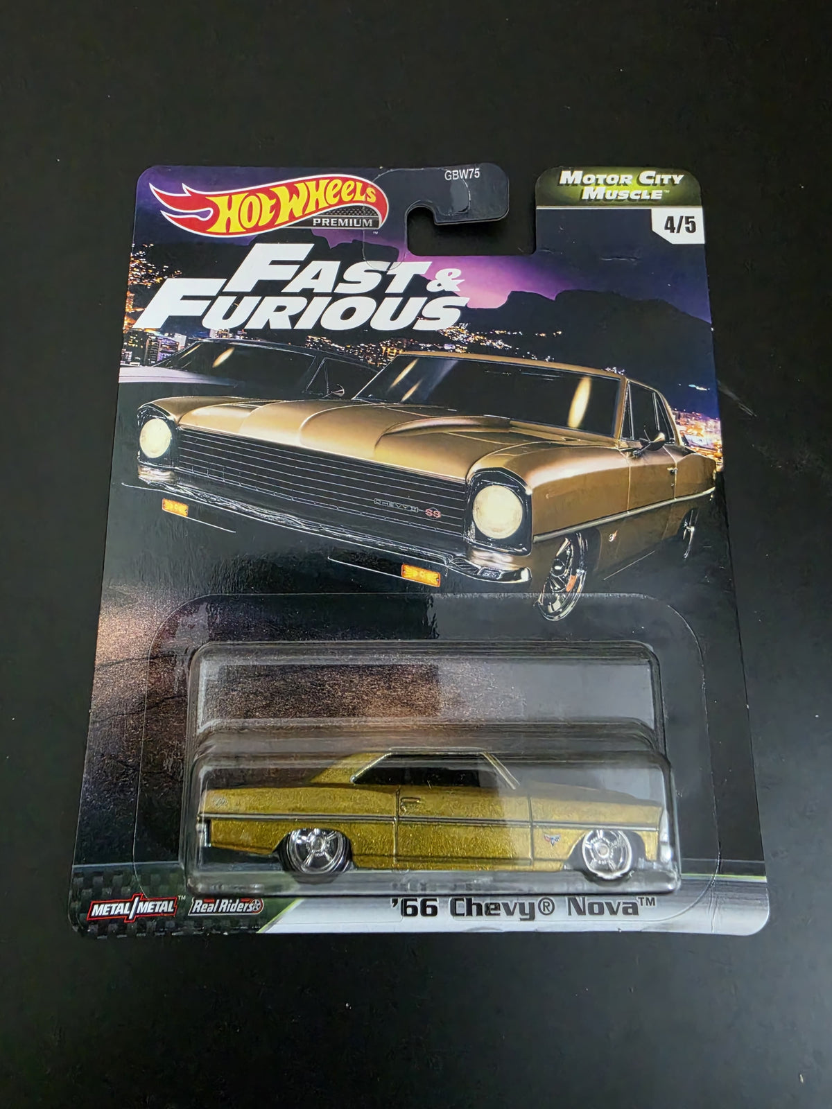 Hot Wheels Premium (Imported) : Fast & Furious -Motor City Muscle (Complete Set) - Blisters as per Images