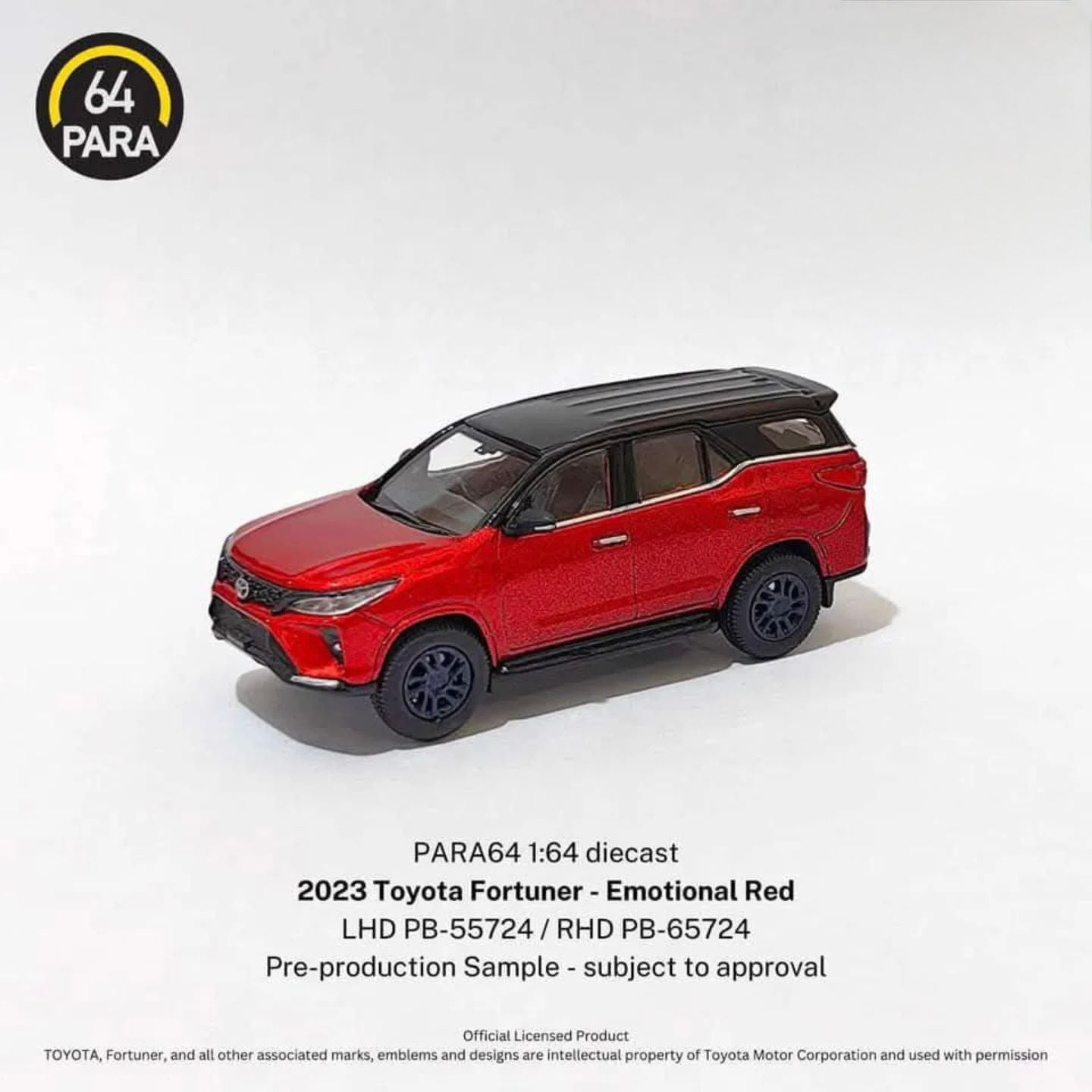 PARA64: 2023 Toyota Fortuner LHD (Emotional Red) - Zoomsters India
