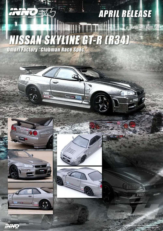 INNO64  :  Nissan Skyline GT-R (R34)  [GT-R (R34) OMORI Factory "Clubman Race Spec"]