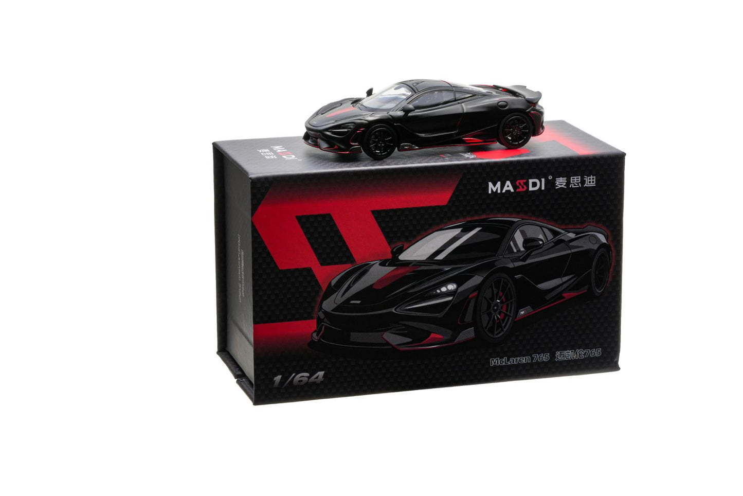 Massdi 1:64 McLaren 765T Black