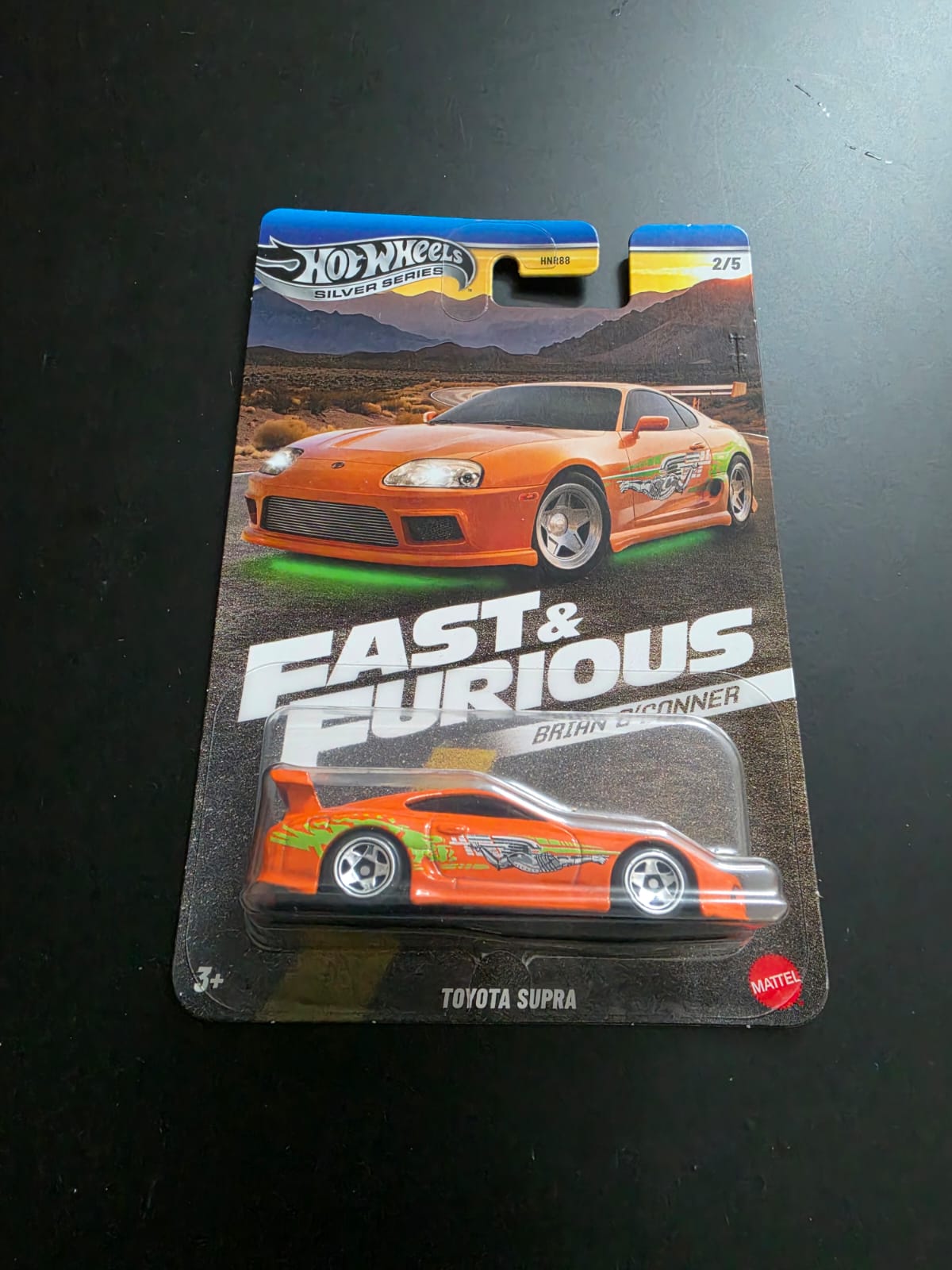 Hot Wheels Fast & Furious  Brian O'Conner  (Silver Series ) : Toyota Supra (orange)
