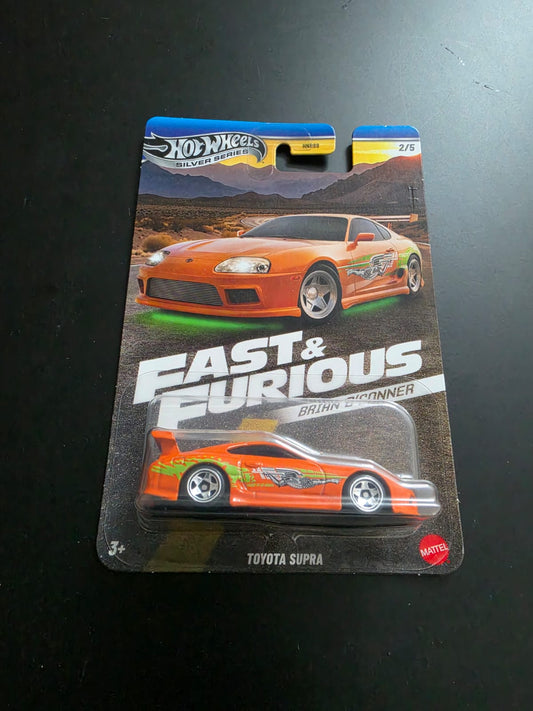 Hot Wheels Fast & Furious  Brian O'Conner  (Silver Series ) : Toyota Supra (orange) - Zoomsters India