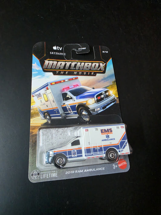 Matchbox The Movie Blister 2026: 2019 RAM Ambulance