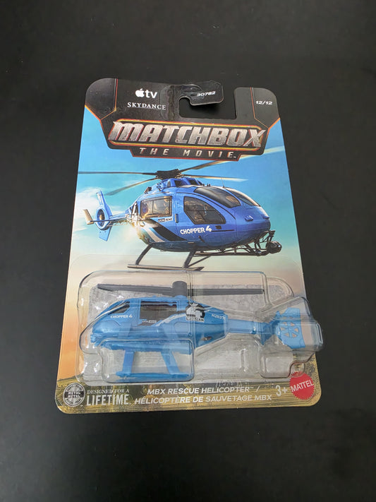 Matchbox Blister The Movie 2026: MBX Rescue Helicopter/ Helicoptere De  Sauvetage MBX