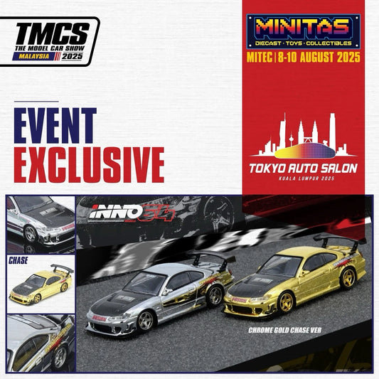 INNO64 Top Secret : Nissan Silvia S15 TASKL25 Chrome Gold ( Chase Car )